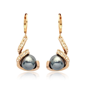 Italina fashion earring(yellow gold)82755